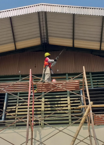 Foto proyek PENGECATAN RANGKA ATAP PT. PILAR SEJATI SEJAHTERA